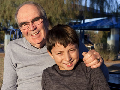 Ray Bornert and his Grandson